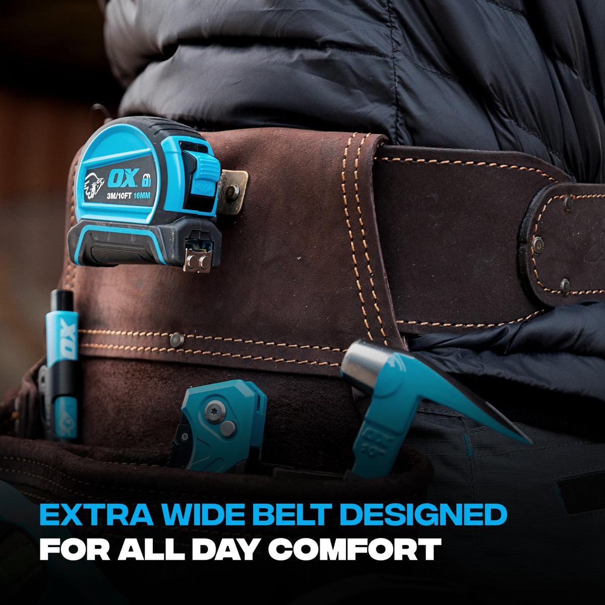 Leather Tool Belt with Suspenders Size L N980