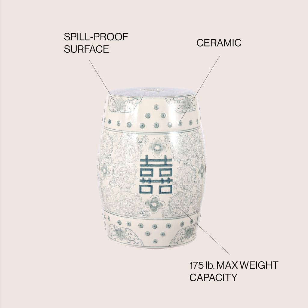 Ceramic Garden Stool 18" Table B41261