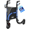 3 Wheel Foldable Walker 8'' Tires 300 LBS T13904