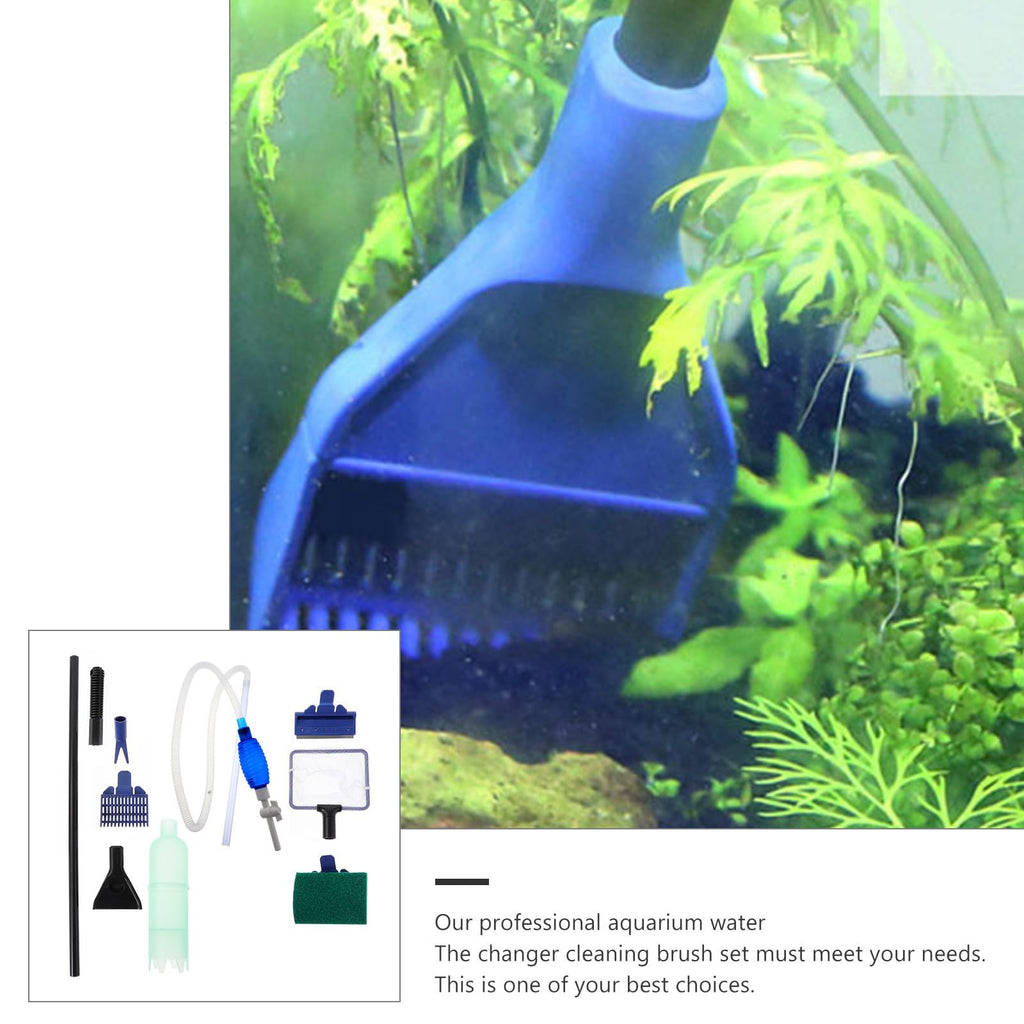 Fish Tank Water Changer Tool with Cleaning Brush Set M797420