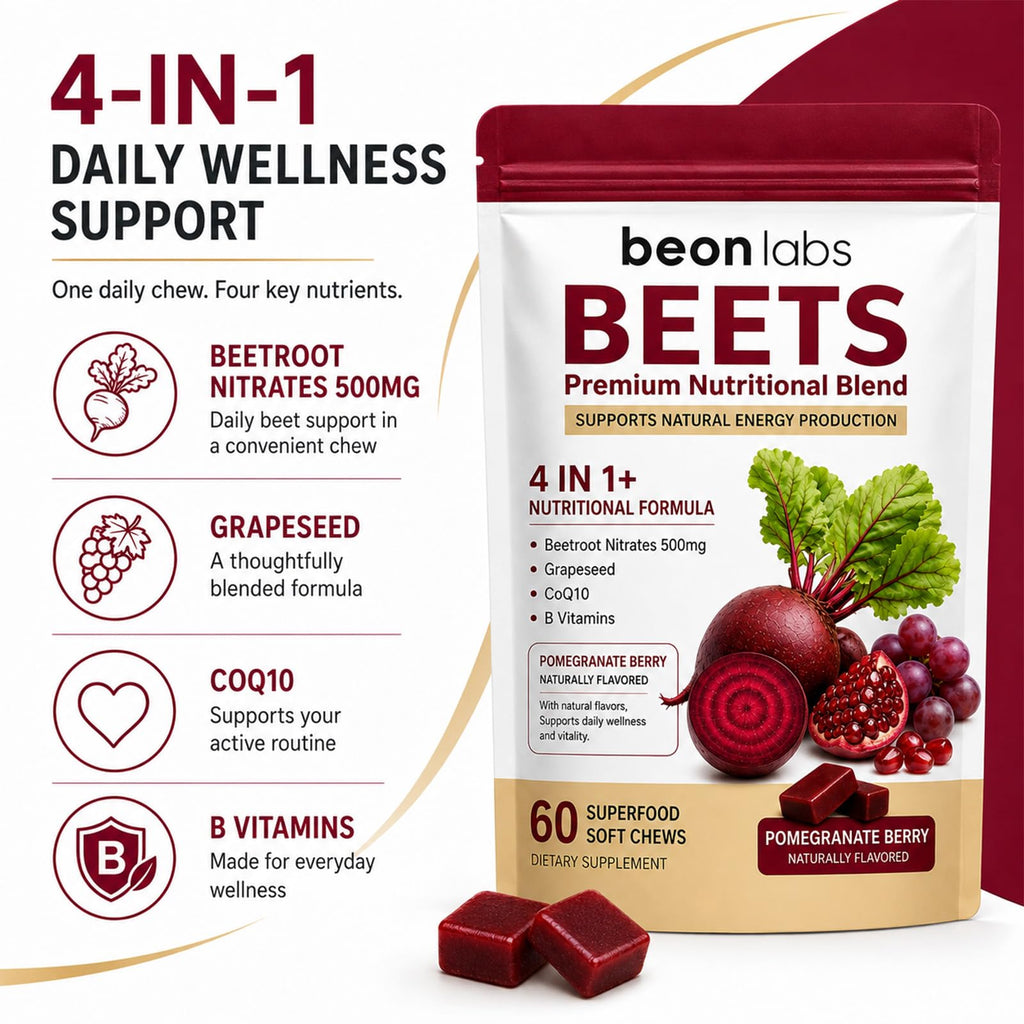Beet Chews with L-CoQ10 & Grape Seed 60 Chew G63582