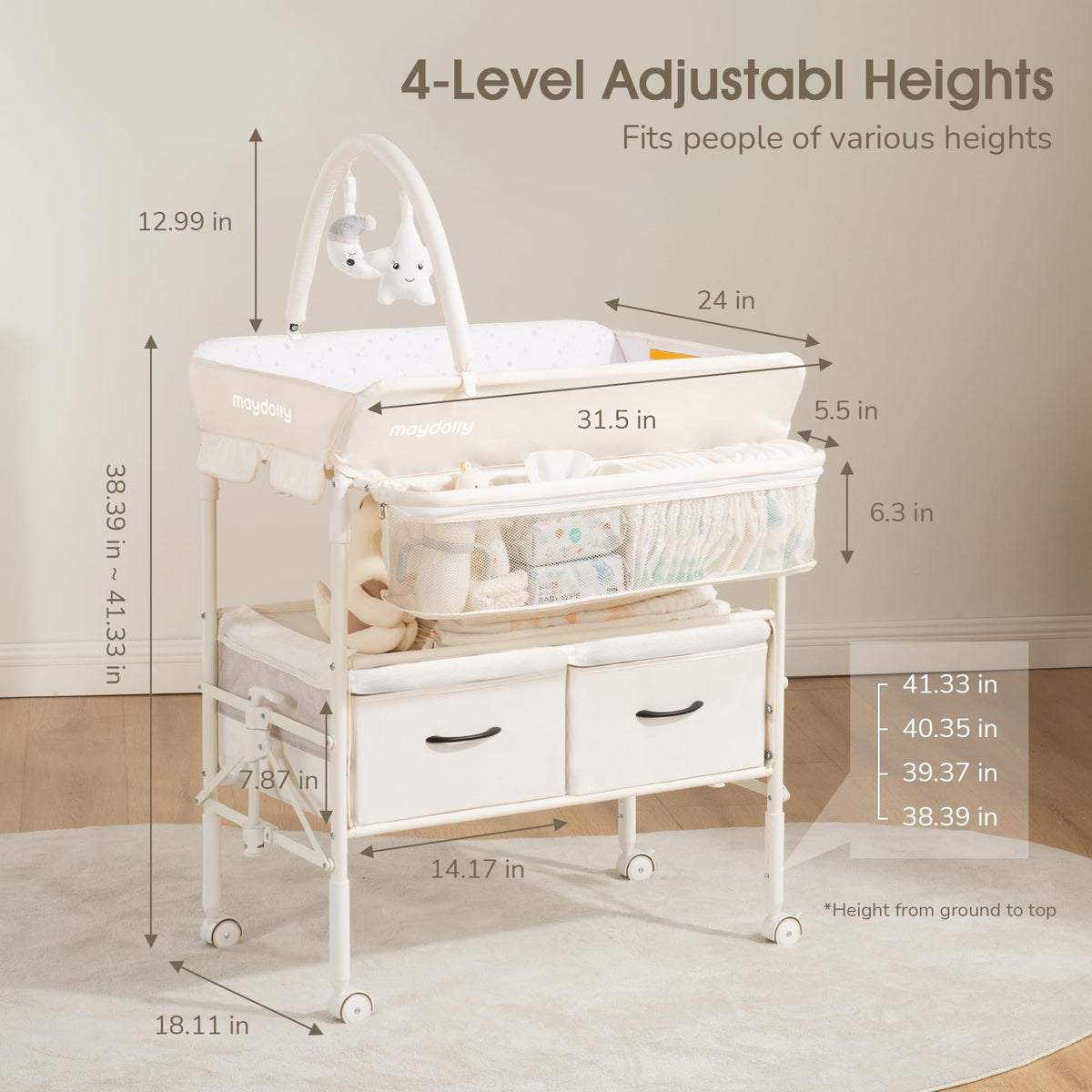 Portable Foldable Waterproof Baby Changing Table F677654