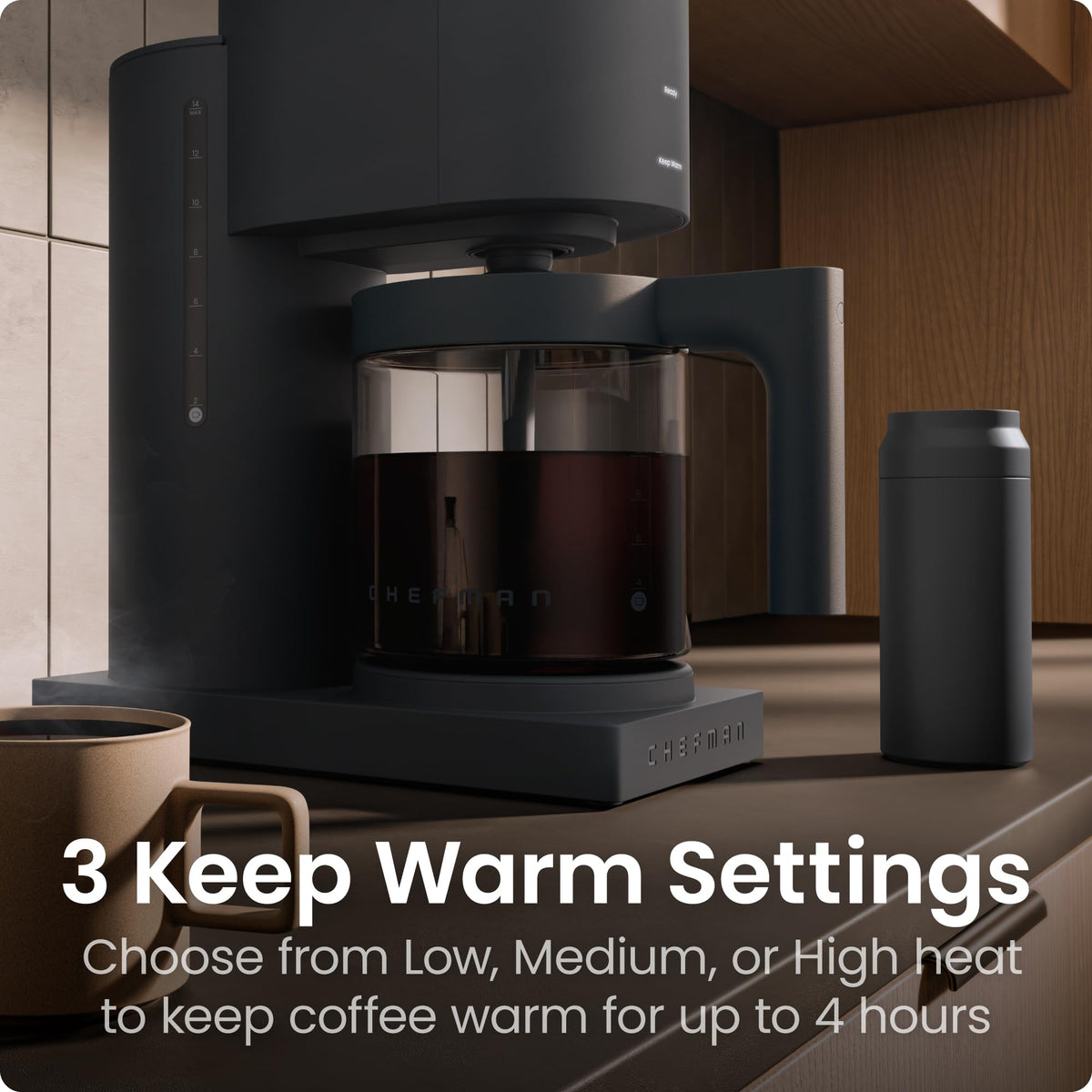 14-Cup Programmable Drip Coffee Maker with Glass Carafe O7223