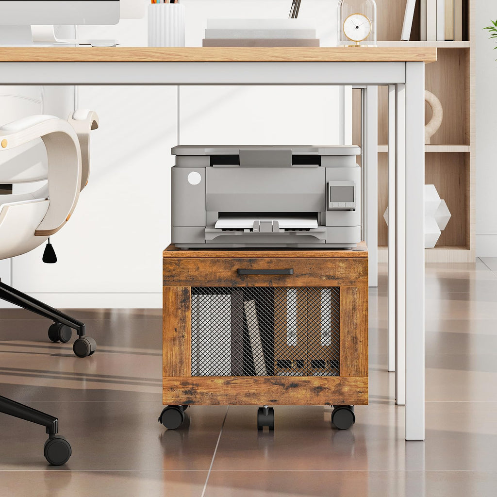 Rolling File Cabinet with Drawer J408643