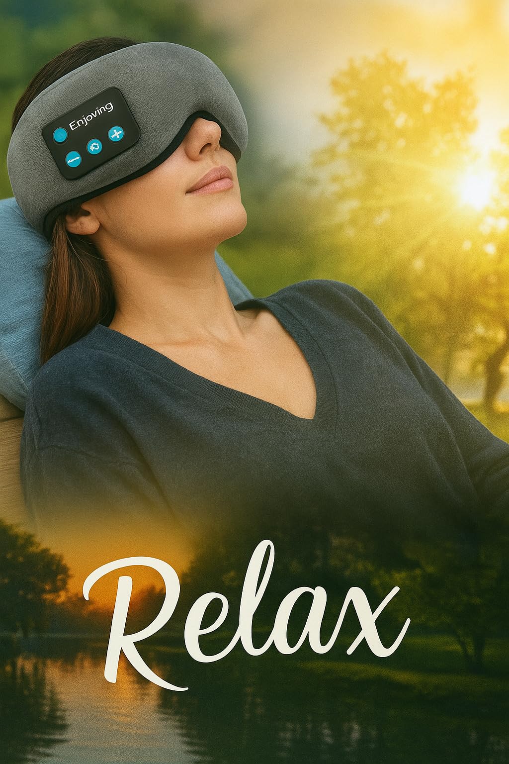 Bluetooth Sleep Mask with Built-in Headphones B761912