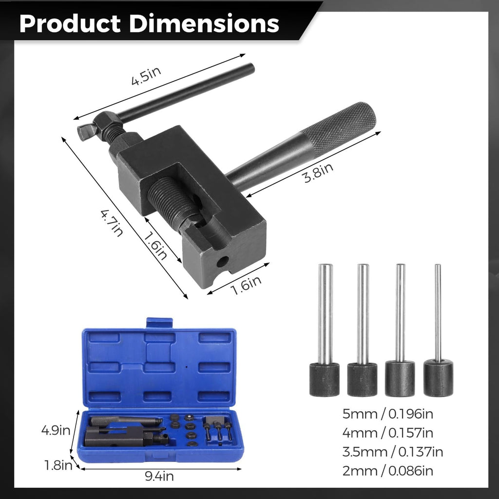 15 Pcs Motorcycle Chain Breaker Tool Set L55289