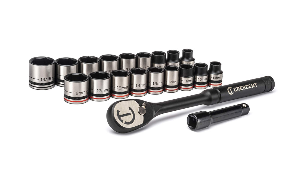 20 Piece 3/8" Drive 6 Point SAE/Metric Mechanics Tool Set G486