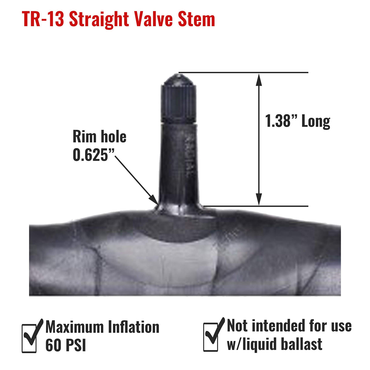 Passenger Tire Inner Tube with Tr13 Rubber Valve Q584802