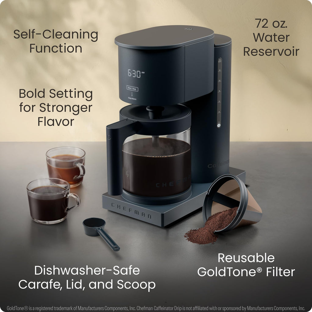 14-Cup Programmable Drip Coffee Maker with Glass Carafe O7223