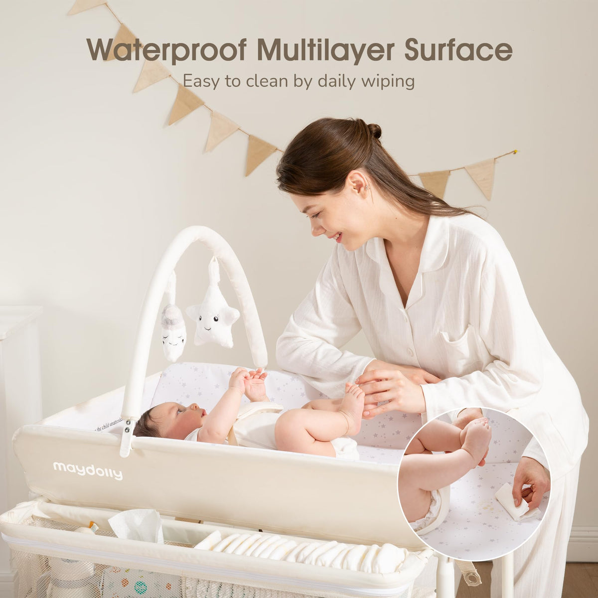 Portable Foldable Waterproof Baby Changing Table F677654