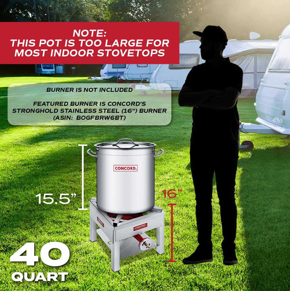 40 Quart Stainless Steel Stock Pot I7538