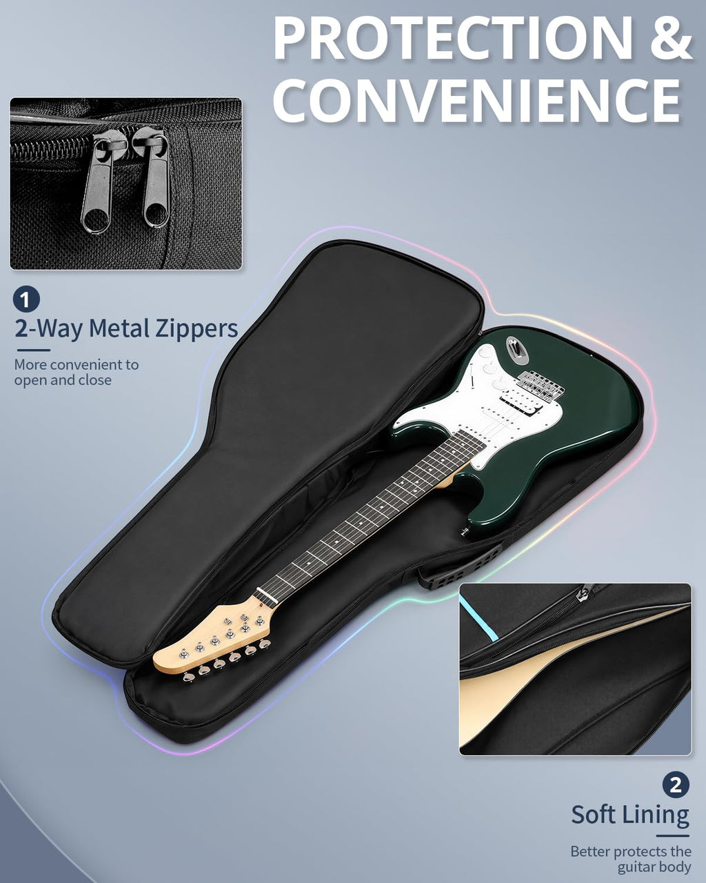 37/38/39 Inch Waterproof Cloth Electric Guitar Bag T283