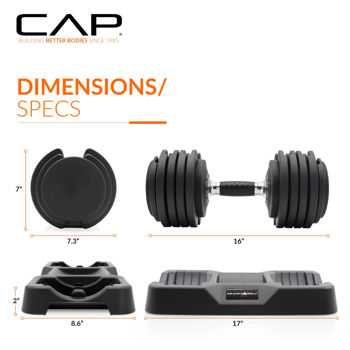 Adjustable Dumbbell Set 12.5 LB 25 LB 55 LB O570