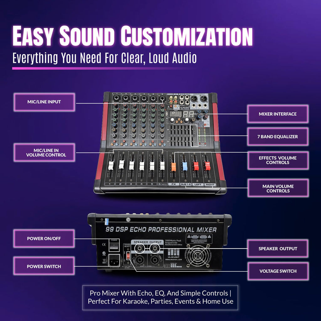 10" UHF PA System with Wireless Microphone G2346