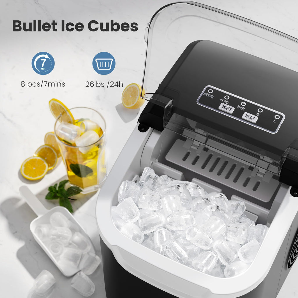 Black Countertop Ice Maker X672