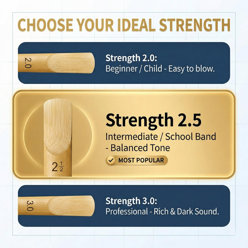 Alto Saxophone Reeds Strength 2.5 10 Pack E8755