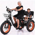 20"x4.0" Fat Tire 750W Folding Electric Tricycle 48V 15Ah Aluminum 7-Speed J7111
