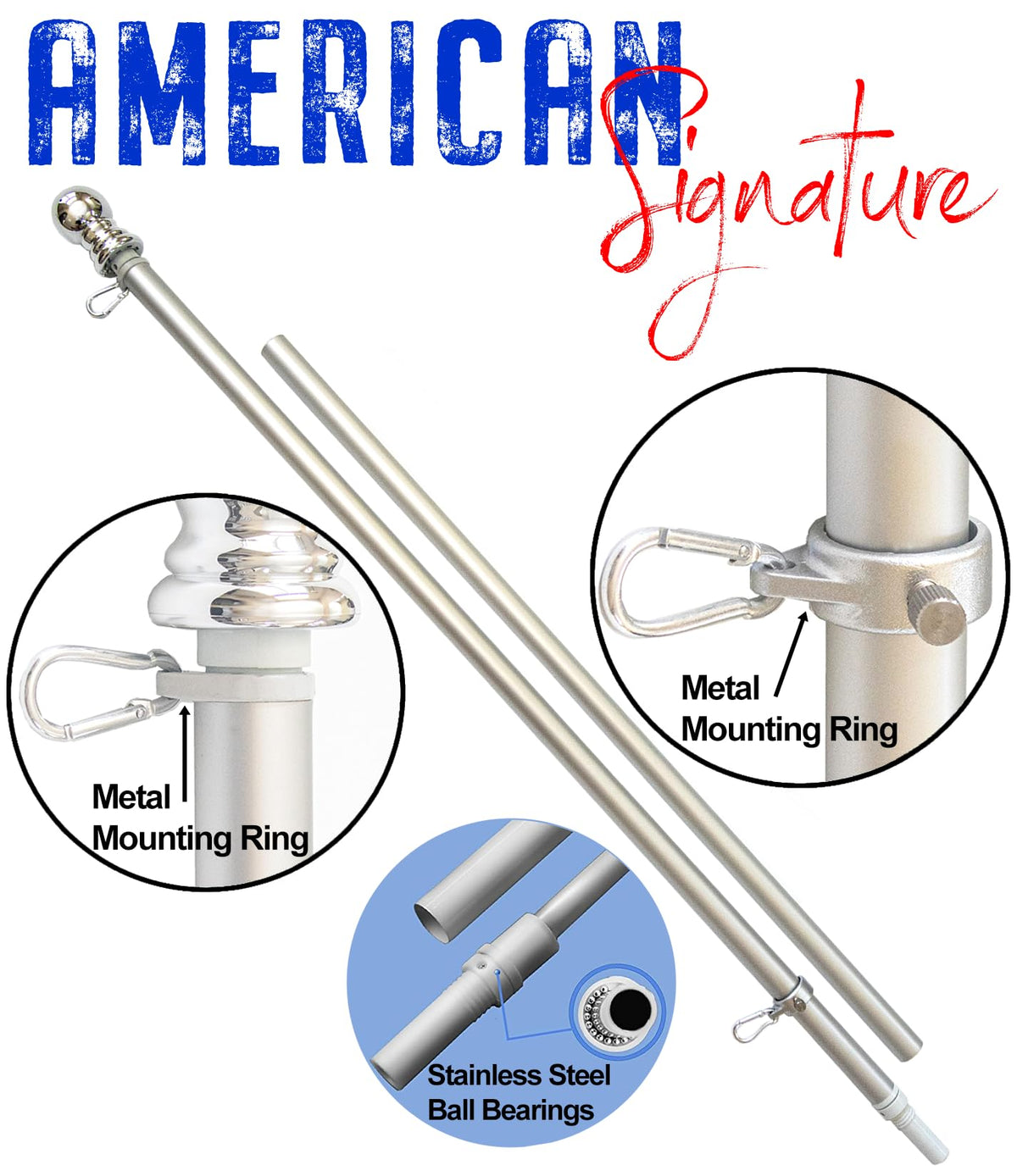 American Flag with Pole H31762