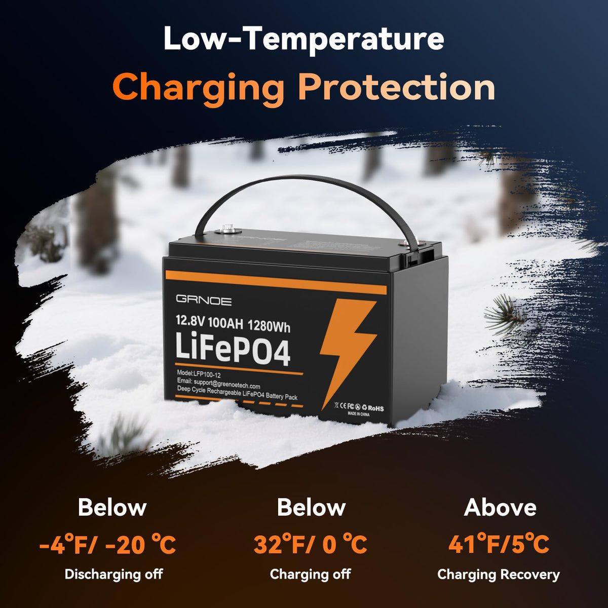 12V 100Ah LiFePO4 Lithium Battery 2-Pack J3932