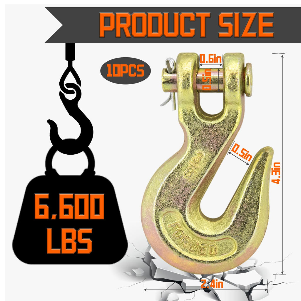 3/8" Heavy Duty Clevis Grab Hook F8428