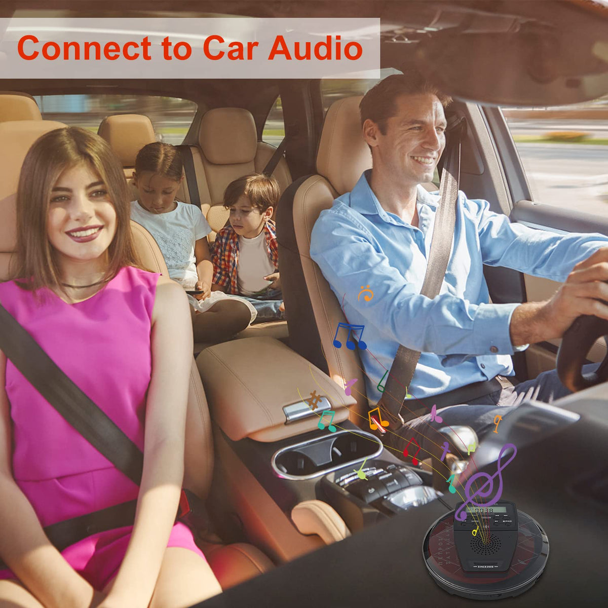 Rechargeable Portable CD Player with Bluetooth X151