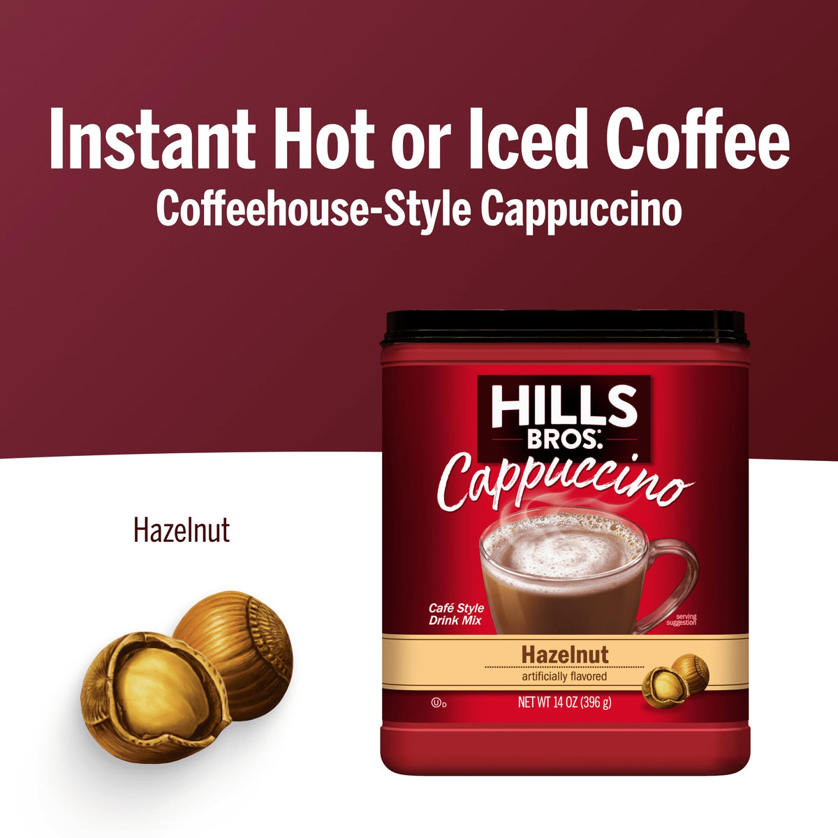 Cappuccino Mix Hazelnut 14 oz L423479
