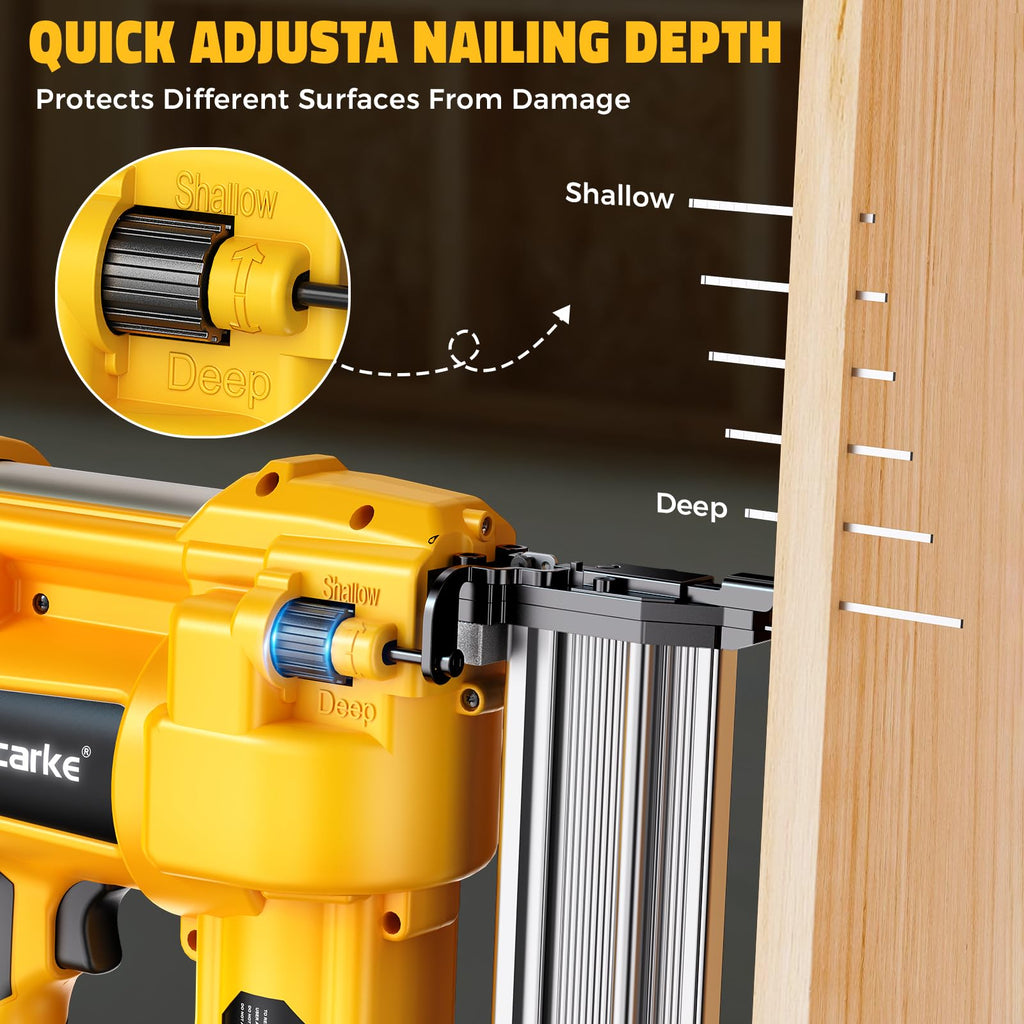 Cordless 2 in 1 Electric Nail Gun Staple Gun with 18GA Nails F693218
