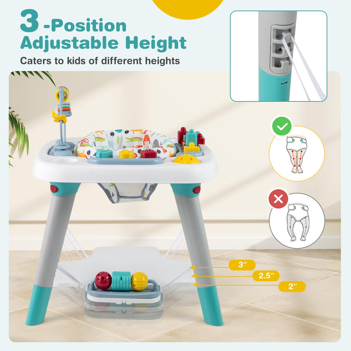 6-in-1 Baby Activity Center with Rotating Seat H911288