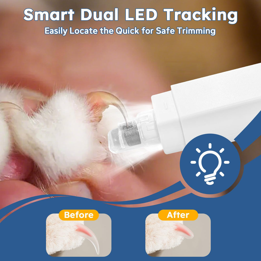 5-Speed Dog Nail Grinder with 2 LED Lights N954