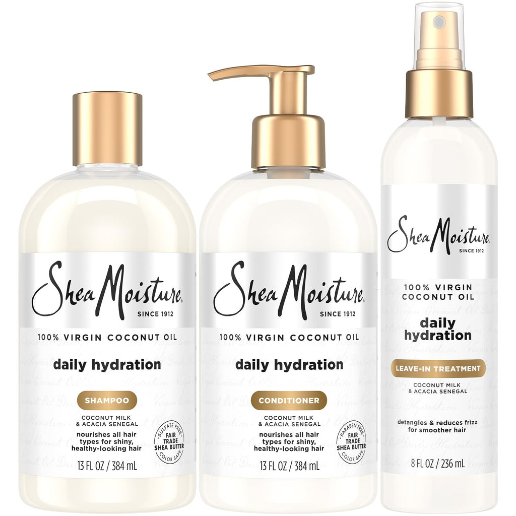 Shampoo & Conditioner + Leave-in Treatment Coconut Oil 3 Piece Set N45300