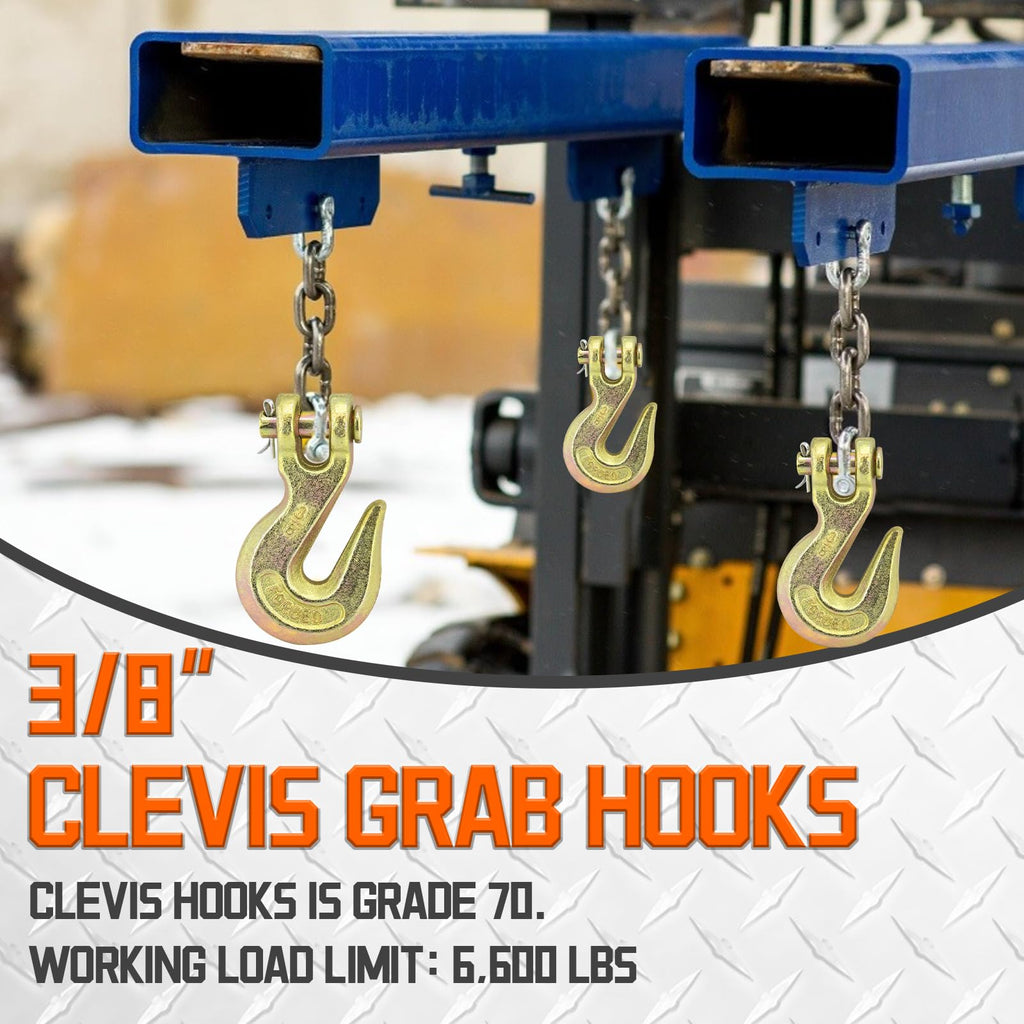 3/8" Heavy Duty Clevis Grab Hook F8428