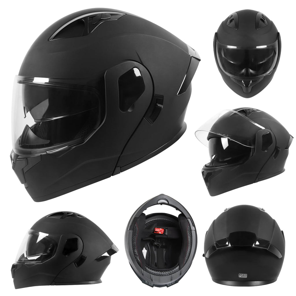 Modular Flip up Motorcycle Helmets DOT Approved B17138