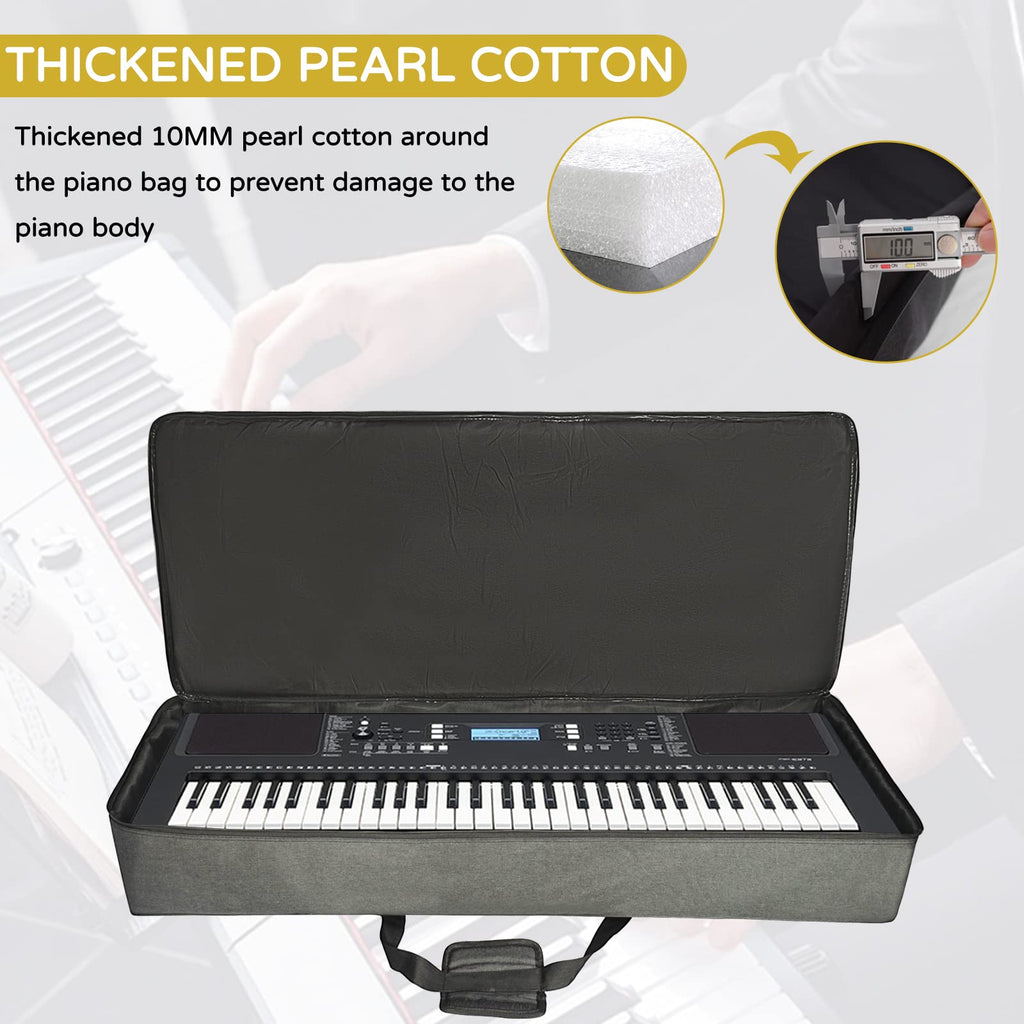61-Key Keyboard Case Gig Bag Full Padded Soft V737195