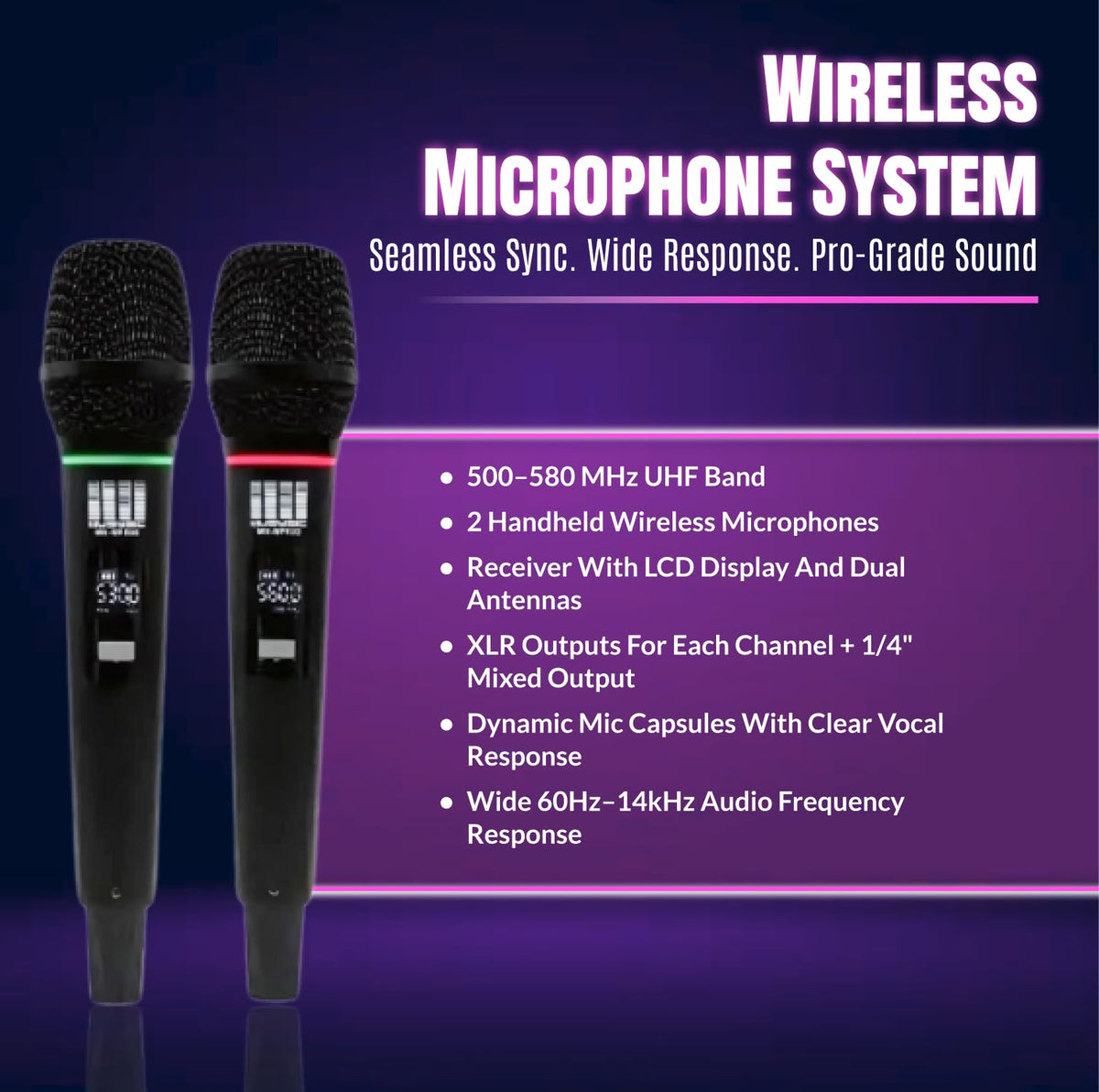10" UHF PA System with Wireless Microphone G2346