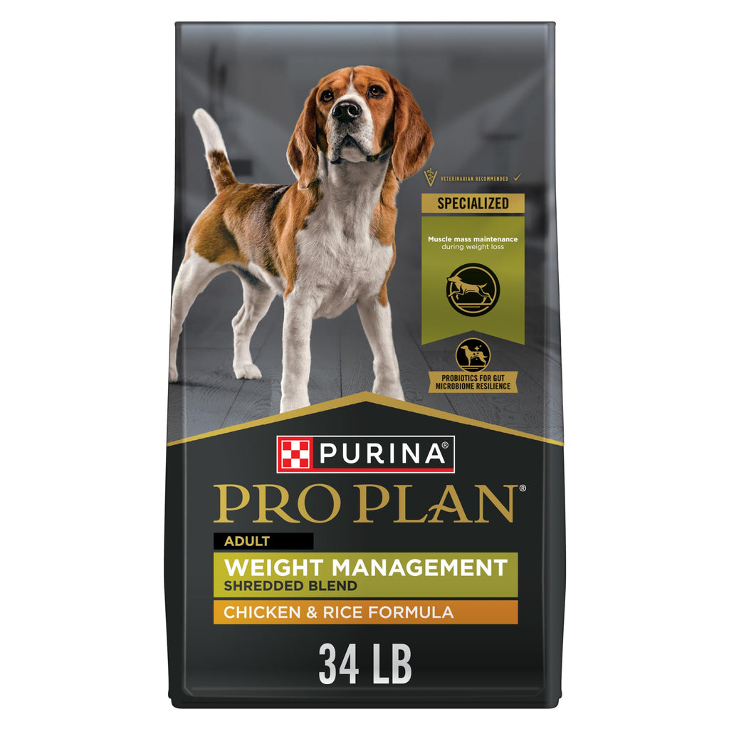 Weight Management Chicken & Rice Dry Dog Food 34 lb Bag F878