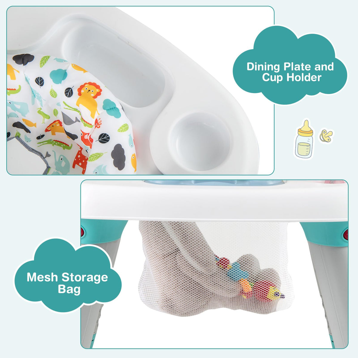 6-in-1 Baby Activity Center with Rotating Seat H911288