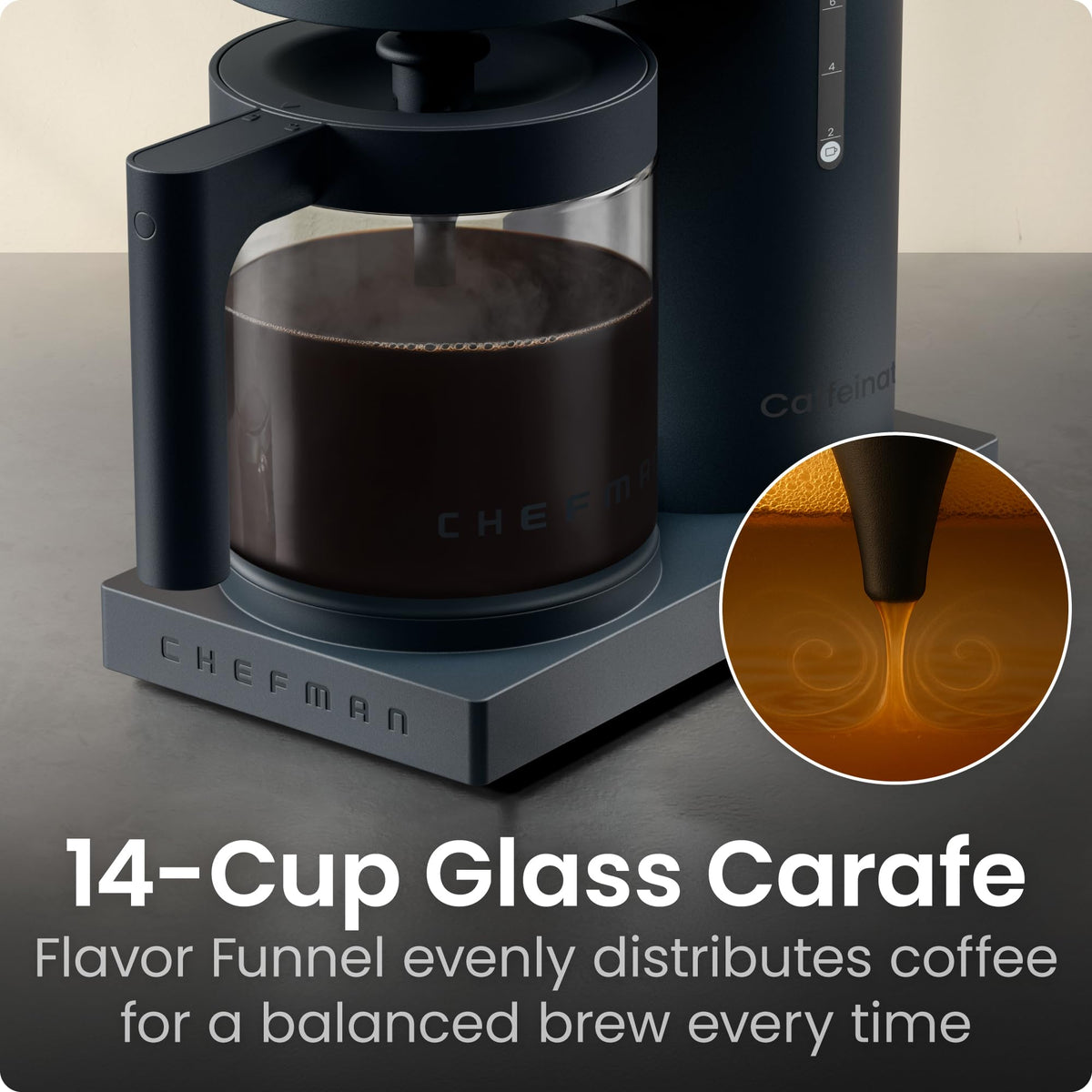 14-Cup Programmable Drip Coffee Maker with Glass Carafe O7223