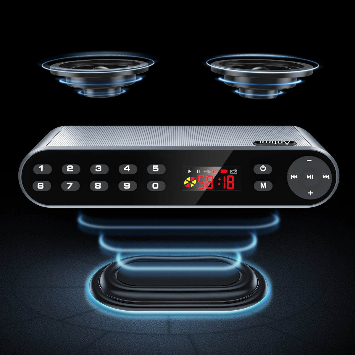 Portable Bluetooth FM Radio MP3 Player Wireless Speaker G4686