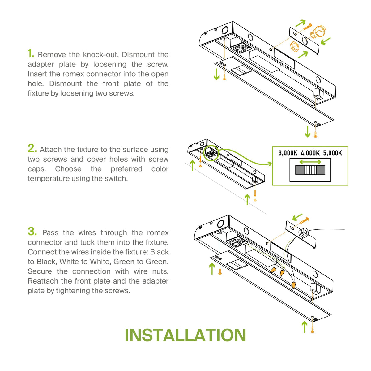 24 inch 12W Dimmable LED Under Cabinet Lighting 2 Pack S86605