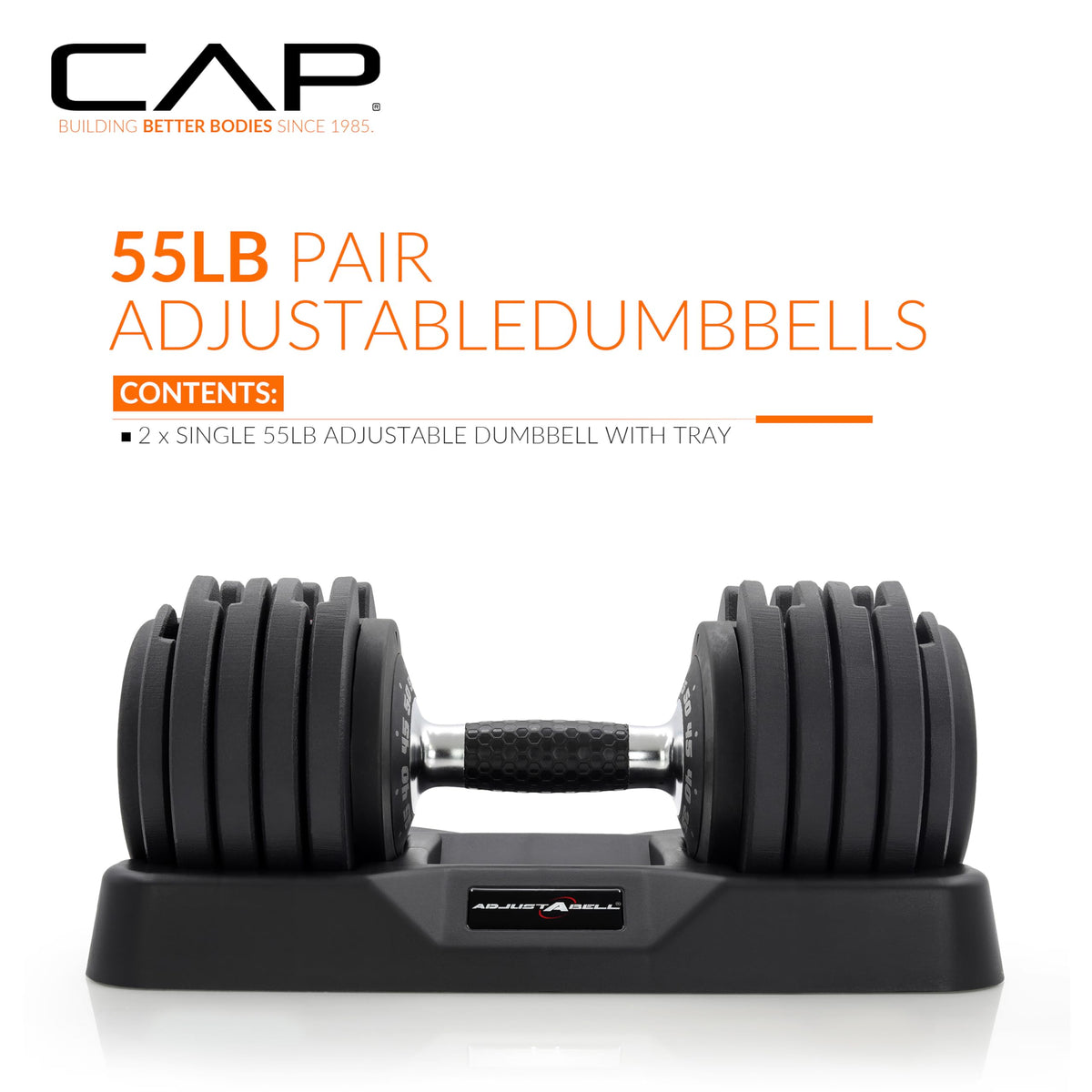 Adjustable Dumbbell Set 12.5 LB 25 LB 55 LB O570