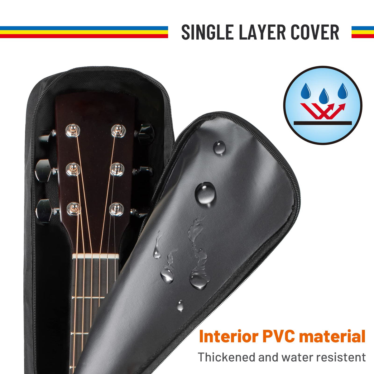Acoustic Guitar Dust Cover 38-41 in Soft Gig Bag U296