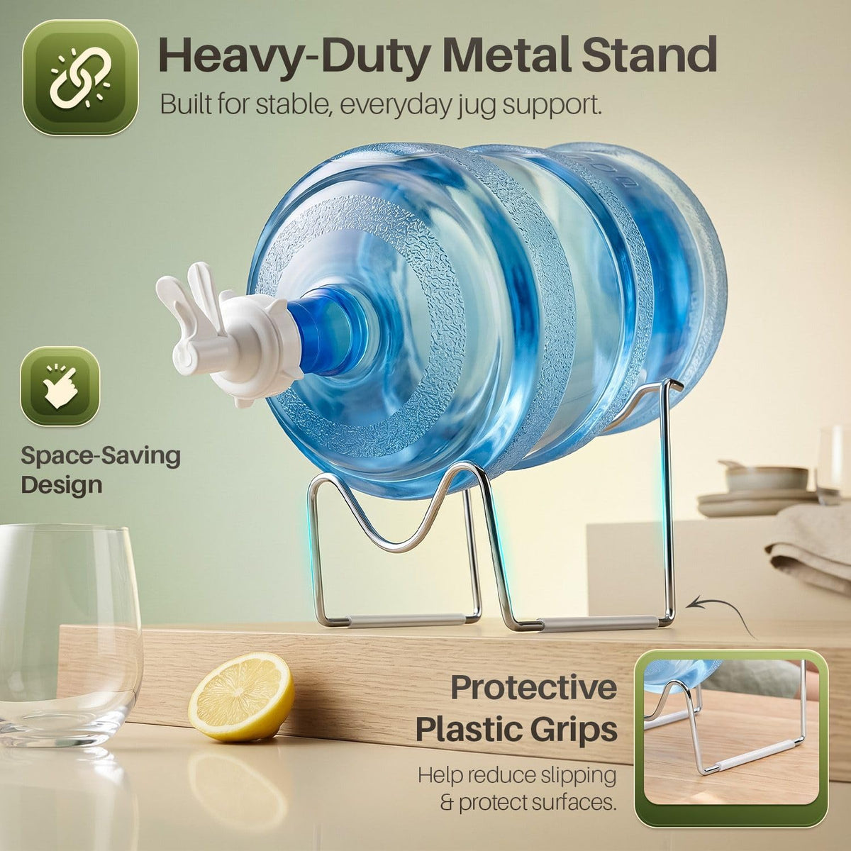 5 Gallon Metal Water Jug Holder X8364