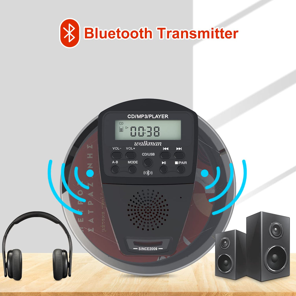 Rechargeable Portable CD Player with Bluetooth X151
