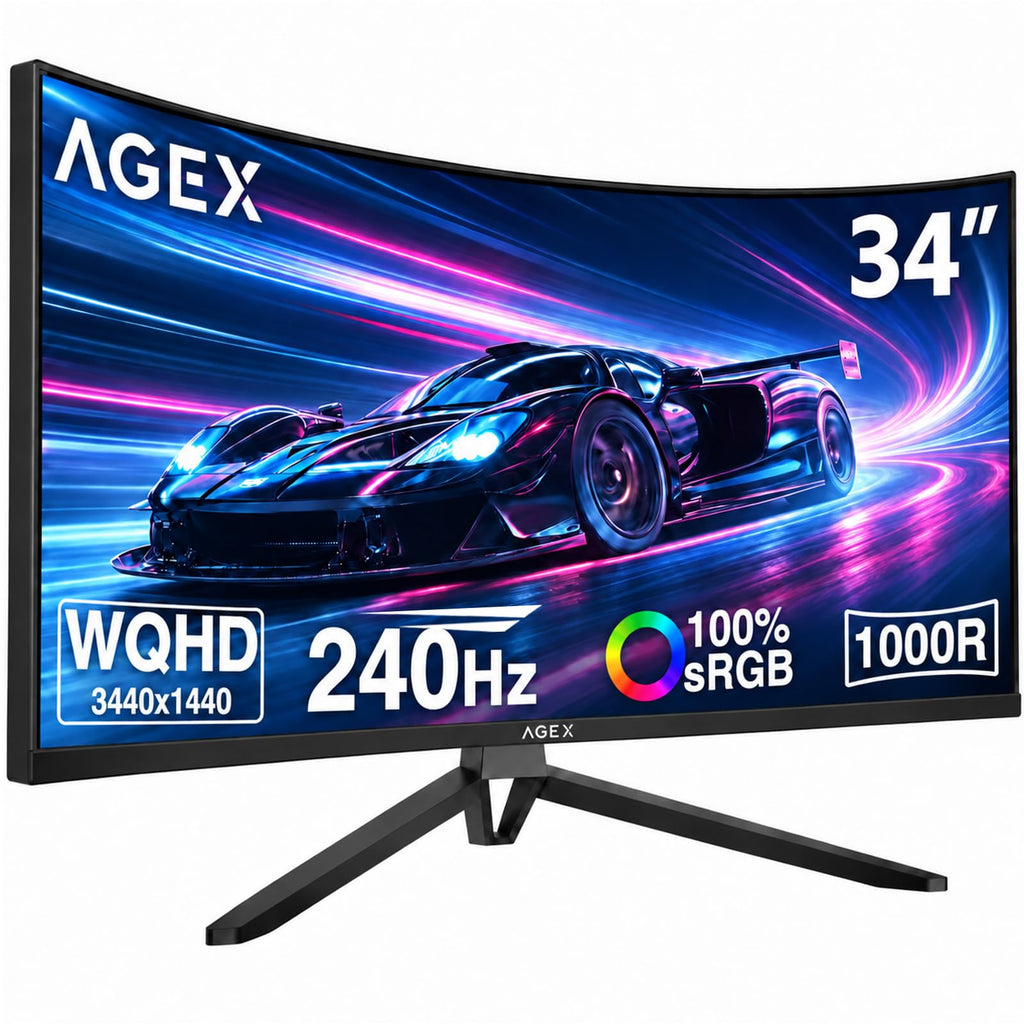 34 Inch WQHD 2K Ultrawide Curved Gaming Monitor 240Hz A7417