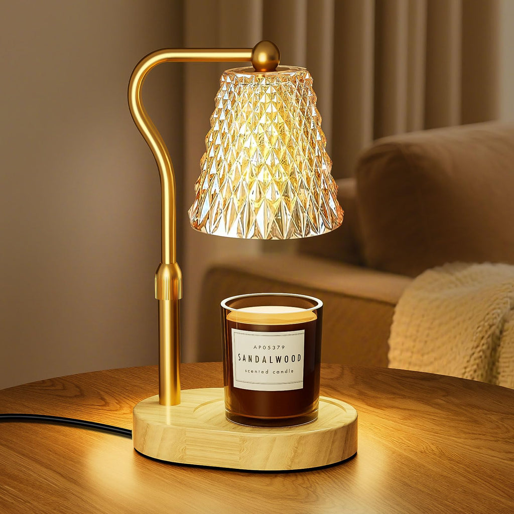 Candle Warmer Lamp with Timer Dimmer, Height Adjustable Wax Melt Warmer for Jar Candles X176610
