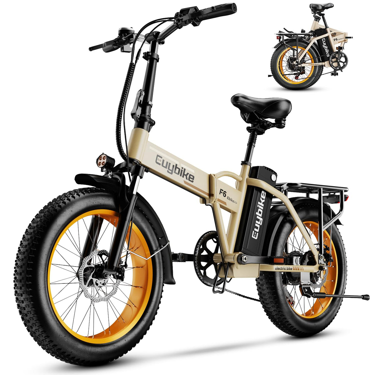 1000W Folding Electric Bike 48V 20AH Removable Battery 20" Fat Tire Q2271