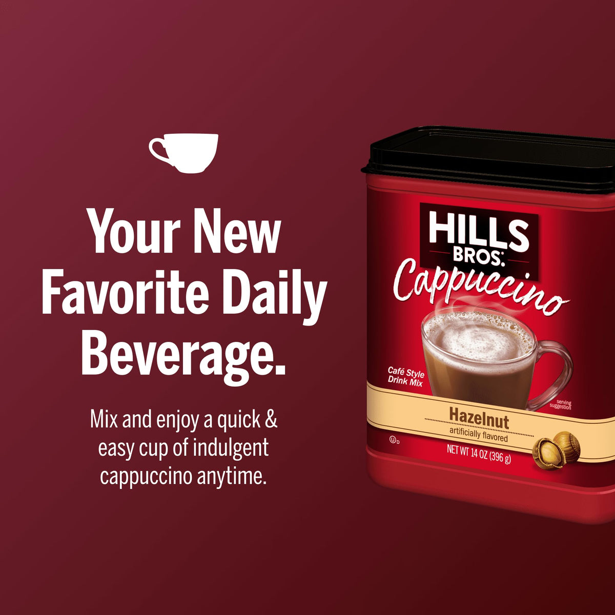 Cappuccino Mix Hazelnut 14 oz L423479