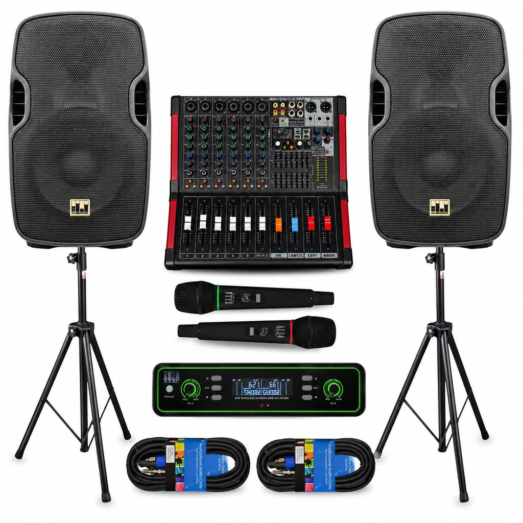 10" UHF PA System with Wireless Microphone G2346