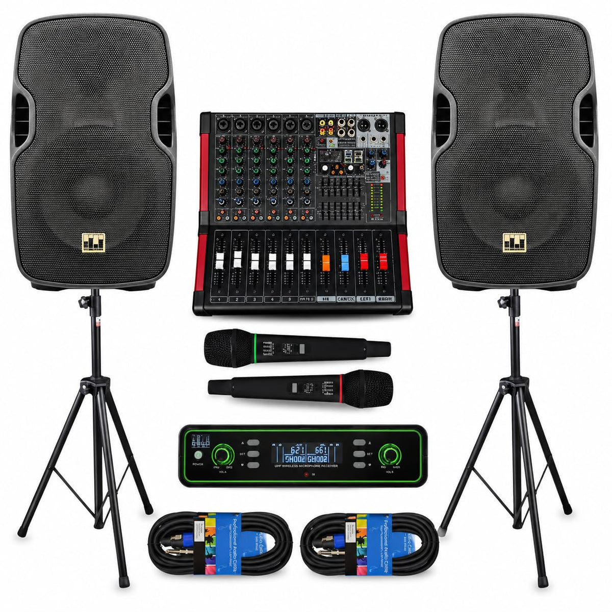 10" UHF PA System with Wireless Microphone G2346