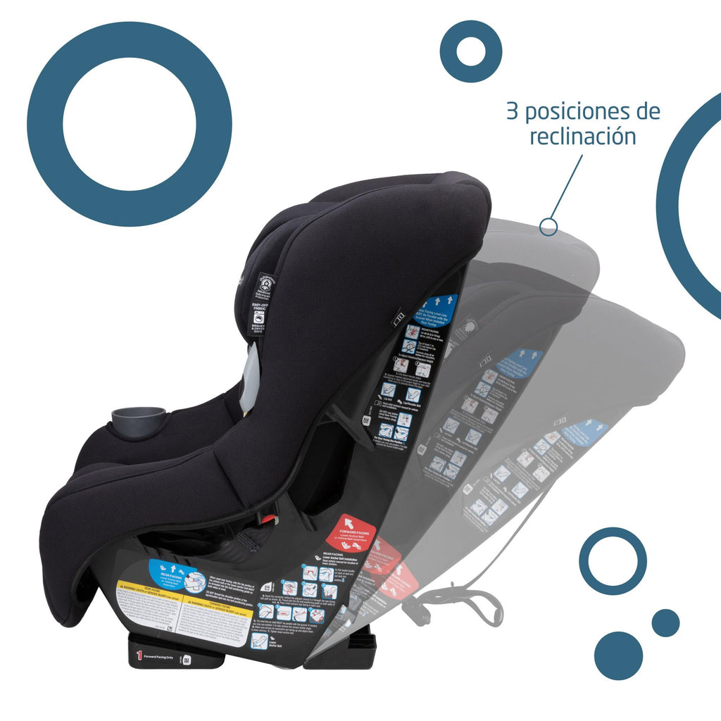 2-in-1 Convertible Car Seat Midnight Black M5754